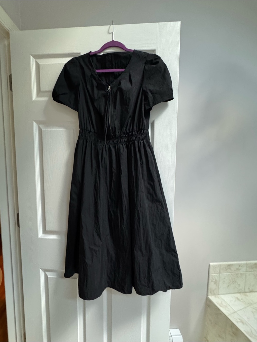 Sophisticated black dress from an Asian boutique